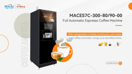 Sekolah Smart Touch Screen Mesin Jual Kopi Dukungan IOT