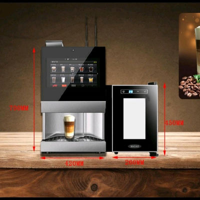 2000W Mesin Jual Kopi Espresso Segar 4G WIFI Internet