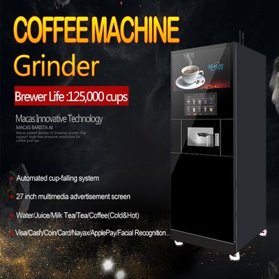 Mesin Kopi Komersial OEM Mesin Jual Kopi Otomatis dengan Pembuat Teh