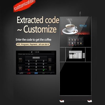 OEM ODM Mesin Jual Kopi Cappuccino Otomatis Pembayaran Elektronik