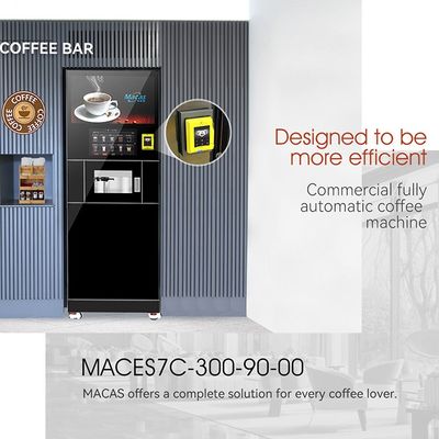 Mesin penjual kopi berdiri lantai komersial otomatis