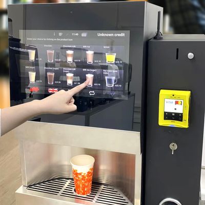 300 cangkir kopi yang baru diseduh mesin penjual otomatis untuk bisnis