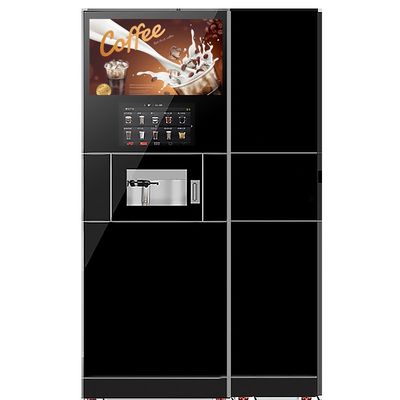 Beli 2400W Kantor Kode QR Mesin Penjual Kopi yang Dioperasikan Koin Dengan Pembuat Es pembuatan online