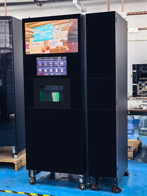 Beli 2400W Kantor Kode QR Mesin Penjual Kopi yang Dioperasikan Koin Dengan Pembuat Es pembuatan online