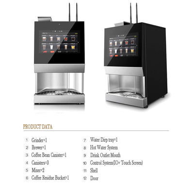 EVOACAS Komersial Otomatis Meja Mesin Jual Kopi Stainless Steel Otomatis