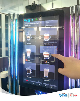 Beli 15.6 inci layar sentuh Mesin Jual Kopi Komersial Dengan Dispensing Otomatis pembuatan online