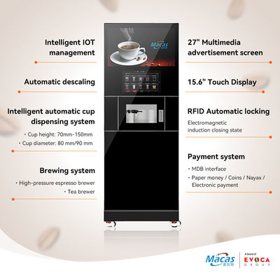 Beli Mesin Kopi Berdiri Lantai Komersial MACAS dengan Teknologi Canggih dan Pembuat Kopi yang Dikembangkan Sendiri untuk Konsistensi pembuatan online