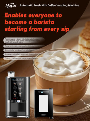 Beli Mesin Penjual Kopi Otomatis Espresso Susu Segar cocok untuk HoReCa pembuatan online