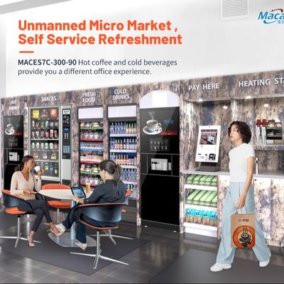 Harga yang bagus NAYAX Payment Floor Standing Coffee Machine Mesin Jual Kopi Mini on line