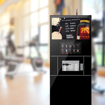 Harga yang bagus Self-Serve lantai berdiri mesin kopi Internet 4G WIFI Dan RJ-45 on line
