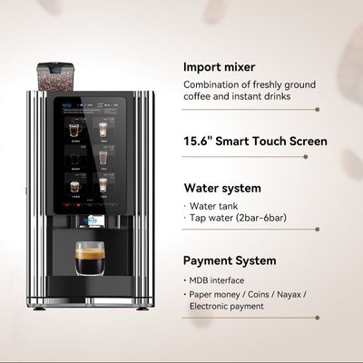 Harga yang bagus 220V/50-60Hz Mesin Jual Kopi Komersial Biji ke cangkir Dengan Layar Sentuh on line