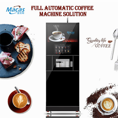 Harga yang bagus Intelligent Floor Standing Coffee Machine Macas Commercial Fully Automatic Freshly Ground Cabinet Coffee Machine on line