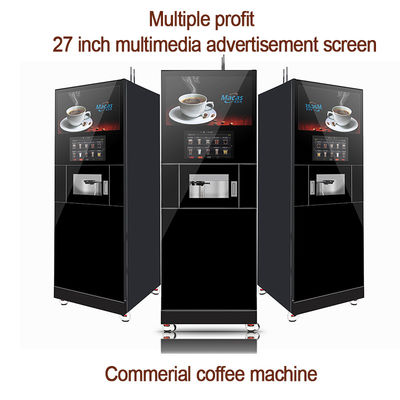 Mesin kopi berdiri lantai dengan filter air dan sistem operasi Android