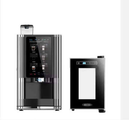 Mesin penjual kopi otomatis dengan layar sentuh 15,6 inci dan remote control
