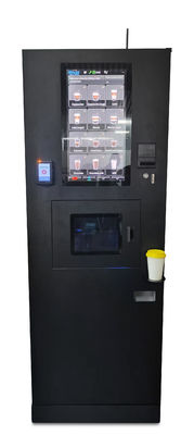 Harga yang bagus Satu layar 21,5 Inci Profesional Self Service Lantai Standing Mesin Kopi Dengan Sistem Otomatis on line