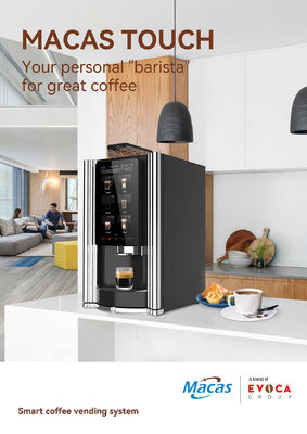 Harga yang bagus Mesin Penjual Kopi Otomatis 220V 2000W dengan Layar Sentuh 15,6 inci on line