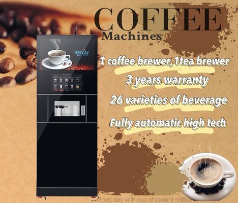 Pabrik Supply lantai berdiri mesin kopi dengan penggiling impor