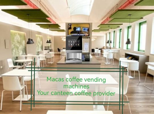 Mesin Jual Kopi Biji Ke Cangkir Komersial Dengan Penggiling Terbina