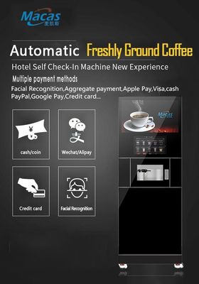 Kinerja yang kuat dengan Macas Komersial Kabinet Seger Otomatis Mesin Kopi S AC230V Power Supply