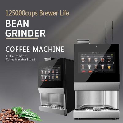 Mesin Jual Espresso Otomatis 220V dengan layar sentuh 15,6