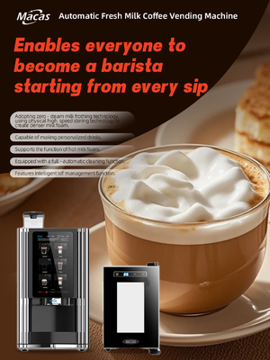 Harga yang bagus Best Fresh Milk Automatic Espresso Coffee Vending Machine suits in Coffee Shops on line